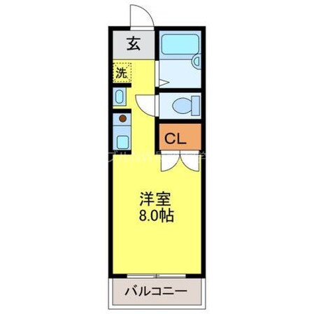 クレール岩屋の物件間取画像